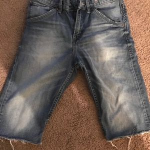 Raw Edge Denim Shorts